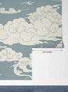 Clouds, Gray Background Wallpaper, Seamless Pattern Mural, Oversized Custom Size Wall Art, Non - Woven, Non - Adhesive, Modern Wall Paper, Removable - Adawall Wallpaper - Registered Trade Accounts Only, Wallpaper Wholesale Account - W77695 - Adawall Wholesale - Wallpaper Wholesaler