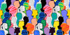 Colorful Diversed People Crowd Wallpaper, Seamless Pattern Mural, Oversized Custom Size Wall Art, Non - Woven, Non - Adhesive, Modern Wall Paper, Removable - Adawall Wallpaper - Registered Trade Accounts Only, Wallpaper Wholesale Account - W78196 - Adawall Wholesale - Wallpaper Wholesaler