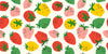 Colorful Strawberries Wallpaper, Seamless Pattern Mural, Oversized Custom Size Wall Art, Non - Woven, Non - Adhesive, Modern Wall Paper, Removable - Adawall Wallpaper - Registered Trade Accounts Only, Wallpaper Wholesale Account - W78064 - Adawall Wholesale - Wallpaper Wholesaler
