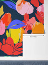 Colorful Summer Floral Wallpaper, Seamless Pattern Mural, Oversized Custom Size Wall Art, Non - Woven, Non - Adhesive, Modern Wall Paper, Removable - Adawall Wallpaper - Registered Trade Accounts Only, Wallpaper Wholesale Account - W78078 - Adawall Wholesale - Wallpaper Wholesaler
