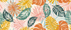 Colorful Tropical Leaves Wallpaper, Seamless Pattern Mural, Oversized Custom Size Wall Art, Non - Woven, Non - Adhesive, Modern Wall Paper, Removable - Adawall Wallpaper - Registered Trade Accounts Only, Wallpaper Wholesale Account - W77733 - Adawall Wholesale - Wallpaper Wholesaler