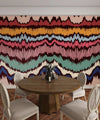 Colorful Wave Ikat Wallpaper, Seamless Pattern Mural, Oversized Custom Size Wall Art, Non - Woven, Non - Adhesive, Modern Wall Paper, Removable - Adawall Wallpaper - Registered Trade Accounts Only, Wallpaper Wholesale Account - W77683 - Adawall Wholesale - Wallpaper Wholesaler