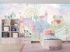 Colorful Wildlife Wallpaper, Clouds, Rainbow Mural, Oversized Custom Size Wall Art, Non - Woven, Non - Adhesive, Modern Wall Paper, Removable - Adawall Wallpaper - Registered Trade Accounts Only, Wallpaper Wholesale Account - W77779 - Adawall Wholesale - Wallpaper Wholesaler