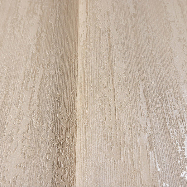 Contemporary Plain Textured Wallpaper, Beige Elegant Distressed Design, Washable, Large 114 sq ft Roll - Walloro High End Wallcoverings & More