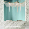 Corrugated Glass Effect Wallpaper, Blue, Green Mural, Oversized Custom Size Wall Art, Non - Woven, Non - Adhesive, Modern Wall Paper, Removable - Adawall Wallpaper - Registered Trade Accounts Only, Wallpaper Wholesale Account - W77795 - Adawall Wholesale - Wallpaper Wholesaler