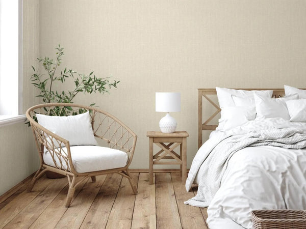 Cream Contemporary Textured Traditional wallpaper, Mono Color Neutral wallpapering - Walloro High End Wallcoverings & More