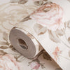 Cream Timeless Floral Embossed Rose Wallpaper, Flocked Vivid Color Rose Flowers Pattern - Adawall Wallpaper - Registered Trade Accounts Only, Wallpaper Wholesale Account - 7803-1 - Adawall Wholesale - Wallpaper Wholesaler