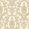Cream Timeless Ornate Embossed Wallpaper, Fabric Like Rich Textured Luxury Wallcovering Design - Walloro High End Wallcoverings & More