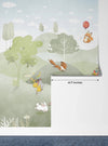 Cute Animals Wallpaper, Woodland Summer Mural, Oversized Custom Size Wall Art, Non - Woven, Non - Adhesive, Modern Wall Paper, Removable - Adawall Wallpaper - Registered Trade Accounts Only, Wallpaper Wholesale Account - W77752 - Adawall Wholesale - Wallpaper Wholesaler