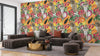 Cute Monkey, Exotic Fruits Wallpaper, Seamless Pattern Mural, Oversized Custom Size Wall Art, Non - Woven, Non - Adhesive, Modern Wall Paper, Removable - Adawall Wallpaper - Registered Trade Accounts Only, Wallpaper Wholesale Account - W77811 - Adawall Wholesale - Wallpaper Wholesaler