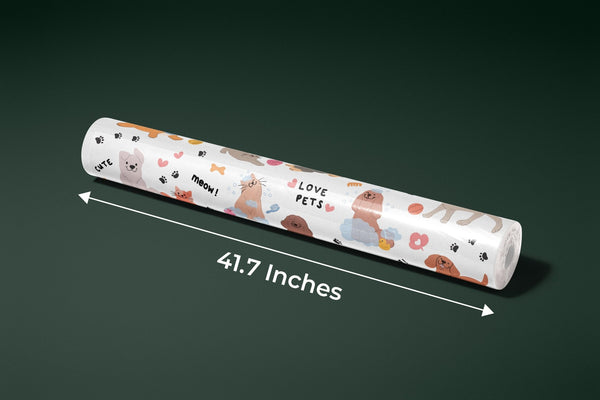 Cute Pet Doodle Wallpaper, Cats and Dogs Mural, Oversized Custom Size Wall Art, Non - Woven, Non - Adhesive, Modern Wall Paper, Removable - Adawall Wallpaper - Registered Trade Accounts Only, Wallpaper Wholesale Account - W77860 - Adawall Wholesale - Wallpaper Wholesaler