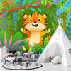 Cute Tiger Wallpaper, Exotic Jungle Mural, Oversized Custom Size Wall Art, Non - Woven, Non - Adhesive, Modern Wall Paper, Removable - Adawall Wallpaper - Registered Trade Accounts Only, Wallpaper Wholesale Account - W78126 - Adawall Wholesale - Wallpaper Wholesaler