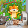 Cute Tiger Wallpaper, Exotic Jungle Mural, Oversized Custom Size Wall Art, Non - Woven, Non - Adhesive, Modern Wall Paper, Removable - Adawall Wallpaper - Registered Trade Accounts Only, Wallpaper Wholesale Account - W78126 - Adawall Wholesale - Wallpaper Wholesaler