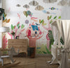 Cute Tree Houses Wallpaper, Playground Mural, Oversized Custom Size Wall Art, Non - Woven, Non - Adhesive, Modern Wall Paper, Removable - Adawall Wallpaper - Registered Trade Accounts Only, Wallpaper Wholesale Account - W77941 - Adawall Wholesale - Wallpaper Wholesaler