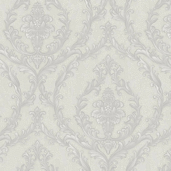 Damask Deep Embossed Wallpaper, Light Gray, White Luxury 3D Non - Pasted Wallcovering, Shimmering, Traditional Non - Woven Wall Decor - Adawall Wallpaper - Registered Trade Accounts Only, Wallpaper Wholesale Account - 1401-3 - Adawall Wholesale - Wallpaper Wholesaler