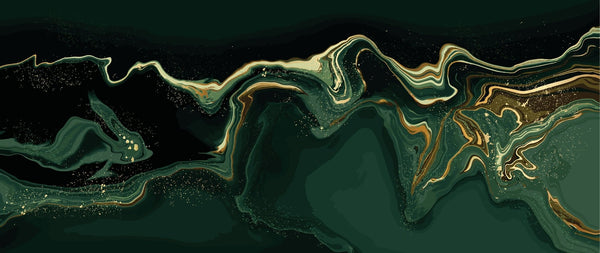 Dark Emerald Green Marble Wallpaper, Gold Abstract Mural, Oversized Custom Size Wall Art, Non - Woven, Non - Adhesive, Modern Wall Paper, Removable - Adawall Wallpaper - Registered Trade Accounts Only, Wallpaper Wholesale Account - W77925 - Adawall Wholesale - Wallpaper Wholesaler