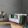 Dark Gray Abstract Metallic Lines Wallpaper, 3D Deep Embosed Silver Gold Rustic Geometric Interior Decor - Adawall Wallpaper - Registered Trade Accounts Only, Wallpaper Wholesale Account - 7813-6 - Adawall Wholesale - Wallpaper Wholesaler