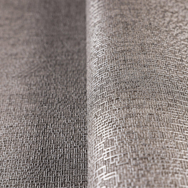 Dark Gray Metallic Lines Abstract Wallpaper, 3D Embossed Realistic Shiny Lines Wallcovering - Walloro High End Wallcoverings & More
