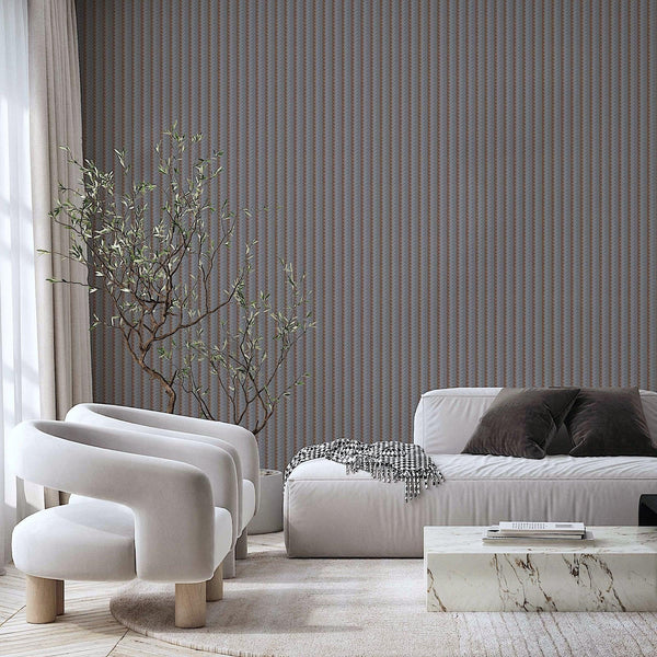 Dark Gray Timeless Quilted Feel Wallpaper, Deep Embossed Chevron Basket Weave Wallcovering, Jute Design - Adawall Wallpaper - Registered Trade Accounts Only, Wallpaper Wholesale Account - 23206-5 - Adawall Wholesale - Wallpaper Wholesaler