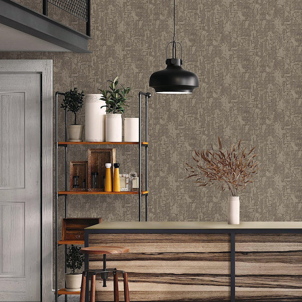 Dark Neutral Distressed Solid Color Wallpaper, 3D Embossed Shiny Wallcovering, Weathered Effect - Adawall Wallpaper - Registered Trade Accounts Only, Wallpaper Wholesale Account - 23212-5 - Adawall Wholesale - Wallpaper Wholesaler