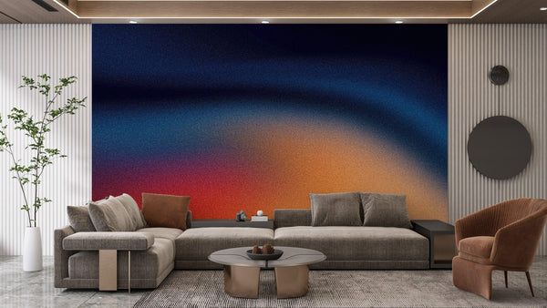Dark Orange, Blue and Red Wallpaper, Abstract Mural, Oversized Custom Size Wall Art, Non - Woven, Non - Adhesive, Modern Wall Paper, Removable - Adawall Wallpaper - Registered Trade Accounts Only, Wallpaper Wholesale Account - W77619 - Adawall Wholesale - Wallpaper Wholesaler