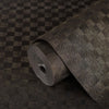Dark Tan Solid Color Square Pattern Wallpaper, 3D Embossed Glossy Sleek Checkered Geometric Wall Paper - Adawall Wallpaper - Registered Trade Accounts Only, Wallpaper Wholesale Account - 1103-6 - Adawall Wholesale - Wallpaper Wholesaler