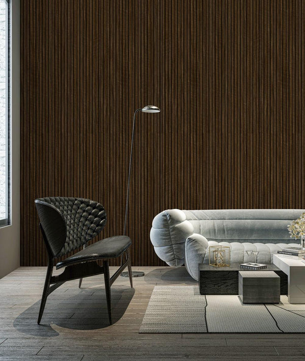Dark Wallnut Wood Grain Wall Panel, PS Wall Home Decoration Panel - Premium Quality - Adawall Wallpaper - Registered Trade Accounts Only, Wallpaper Wholesale Account - APS206 - Adawall Wholesale - Wallpaper Wholesaler