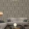 Deep Embossed Sparkling Damask Wallpaper, Stylish Brown Gray Glittering Luxury Fabric Feel Vivid Colors, Home Commercial Use, Easy Clean, Water Resistant - Adawall Wallpaper - Registered Trade Accounts Only, Wallpaper Wholesale Account - 1312-5 - Adawall Wholesale - Wallpaper Wholesaler