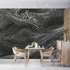 Black Overlay Monochrome Wallpaper, Grungy Texture Mural, Oversized Custom Size Wall Art, Non-Woven, Non-Adhesive, Modern Wall Paper, Removable