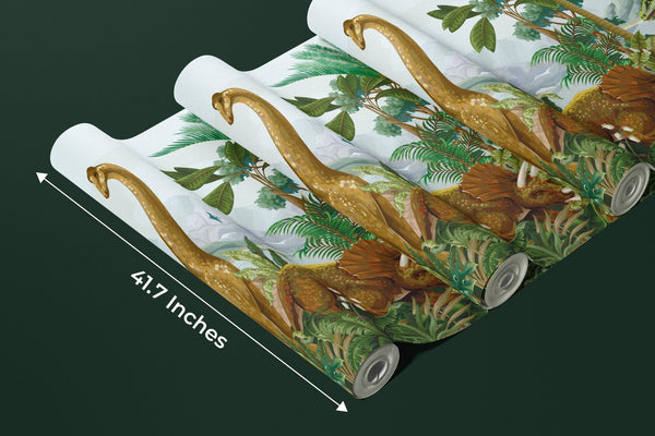 Dino World Wallpaper, Palms Mural, Oversized Custom Size Wall Art, Non - Woven, Non - Adhesive, Modern Wall Paper, Removable - Adawall Wallpaper - Registered Trade Accounts Only, Wallpaper Wholesale Account - W77757 - Adawall Wholesale - Wallpaper Wholesaler
