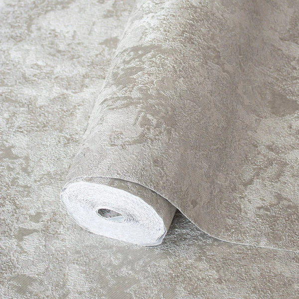 Distressed Metallic Wallpaper, Light Beige 3D Deep Embossed Shiny Rustic Aged Industrial Design - Adawall Wallpaper - Registered Trade Accounts Only, Wallpaper Wholesale Account - 1513-2 - Adawall Wholesale - Wallpaper Wholesaler