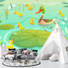 Duck Family Wallpaper, Lake Mural, Oversized Custom Size Wall Art, Non - Woven, Non - Adhesive, Modern Wall Paper, Removable - Adawall Wallpaper - Registered Trade Accounts Only, Wallpaper Wholesale Account - W78133 - Adawall Wholesale - Wallpaper Wholesaler