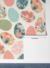 Easter Eggs with Abstract Flowers Wallpaper, Seamless Pattern Mural, Oversized Custom Size Wall Art, Non - Woven, Non - Adhesive, Modern Wall Paper, Removable - Adawall Wallpaper - Registered Trade Accounts Only, Wallpaper Wholesale Account - W78021 - Adawall Wholesale - Wallpaper Wholesaler