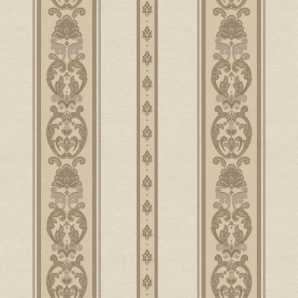 Elegant Deep Embossed Wallpaper, Shimmering Damask 3D Textured Wallcovering, Traditional, Large 114 sq ft Roll, Accent Wall, Washable, Decor - Walloro High End Wallcoverings & More