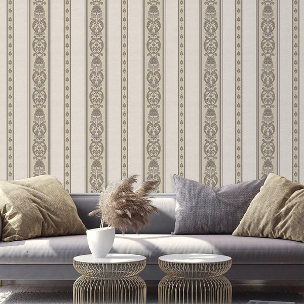 Elegant Deep Embossed Wallpaper, Shimmering Damask 3D Textured Wallcovering, Traditional, Large 114 sq ft Roll, Accent Wall, Washable, Decor - Adawall Wallpaper - Registered Trade Accounts Only, Wallpaper Wholesale Account - 6803-3 - Adawall Wholesale - Wallpaper Wholesaler