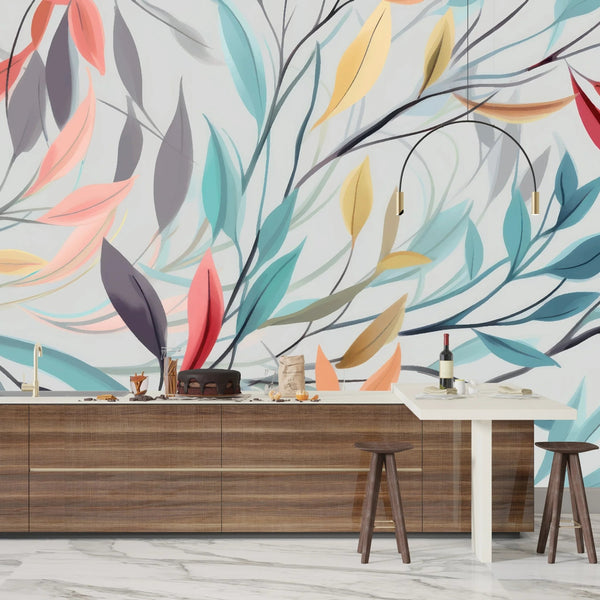 Elegant Floral Wallpaper, Seamless Pattern Mural, Oversized Custom Size Wall Art, Non - Woven, Non - Adhesive, Modern Wall Paper, Removable - Adawall Wallpaper - Registered Trade Accounts Only, Wallpaper Wholesale Account - W77879 - Adawall Wholesale - Wallpaper Wholesaler