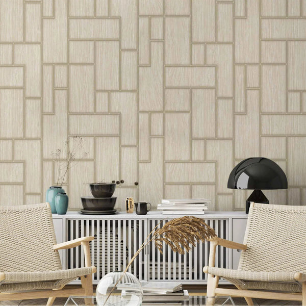 Elegant Wood Pattern 3D Embossed Wallpaper, Light Beige Farmhouse Lodge Realistic Wood Plank Textured Wall Covering - Adawall Wallpaper - Registered Trade Accounts Only, Wallpaper Wholesale Account - 23108-3 - Adawall Wholesale - Wallpaper Wholesaler