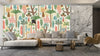Ethnic Tropical Wallpaper, Seamless Pattern Mural, Oversized Custom Size Wall Art, Non - Woven, Non - Adhesive, Modern Wall Paper, Removable - Adawall Wallpaper - Registered Trade Accounts Only, Wallpaper Wholesale Account - W78067 - Adawall Wholesale - Wallpaper Wholesaler