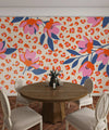 Exotic Flowers, Leopard Background Wallpaper, Seamless Pattern Mural, Oversized Custom Size Wall Art, Non - Woven, Non - Adhesive, Modern Wall Paper, Removable - Adawall Wallpaper - Registered Trade Accounts Only, Wallpaper Wholesale Account - W77973 - Adawall Wholesale - Wallpaper Wholesaler