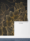Exotic Golden Leaves Wallpaper, Seamless Pattern Mural, Oversized Custom Size Wall Art, Non - Woven, Non - Adhesive, Modern Wall Paper, Removable - Adawall Wallpaper - Registered Trade Accounts Only, Wallpaper Wholesale Account - W78059 - Adawall Wholesale - Wallpaper Wholesaler
