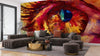 Eye Oil Painting Wallpaper, Brush Strokes Mural, Oversized Custom Size Wall Art, Non - Woven, Non - Adhesive, Modern Wall Paper, Removable - Adawall Wallpaper - Registered Trade Accounts Only, Wallpaper Wholesale Account - W78212 - Adawall Wholesale - Wallpaper Wholesaler