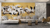 Flock Cranes Wallpaper, Japanese Mural, Oversized Custom Size Wall Art, Non - Woven, Non - Adhesive, Modern Wall Paper, Removable - Adawall Wallpaper - Registered Trade Accounts Only, Wallpaper Wholesale Account - W77590 - Adawall Wholesale - Wallpaper Wholesaler