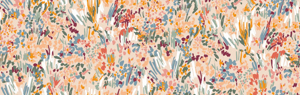 Floral Liberty Pattern Wallpaper, Plants Background Mural, Oversized Custom Size Wall Art, Non - Woven, Non - Adhesive, Modern Wall Paper, Removable - Adawall Wallpaper - Registered Trade Accounts Only, Wallpaper Wholesale Account - W77531 - Adawall Wholesale - Wallpaper Wholesaler