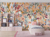 Floral Liberty Pattern Wallpaper, Plants Background Mural, Oversized Custom Size Wall Art, Non - Woven, Non - Adhesive, Modern Wall Paper, Removable - Adawall Wallpaper - Registered Trade Accounts Only, Wallpaper Wholesale Account - W77531 - Adawall Wholesale - Wallpaper Wholesaler