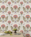 Floral Wallpaper, Boho Mural, Oversized Custom Size Wall Art, Non - Woven, Non - Adhesive, Modern Wall Paper, Removable - Adawall Wallpaper - Registered Trade Accounts Only, Wallpaper Wholesale Account - W77529 - Adawall Wholesale - Wallpaper Wholesaler