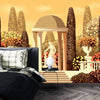 Flower Garden Wallpaper, Terrace in the Park Mural, Oversized Custom Size Wall Art, Non - Woven, Non - Adhesive, Modern Wall Paper, Removable - Adawall Wallpaper - Registered Trade Accounts Only, Wallpaper Wholesale Account - W77764 - Adawall Wholesale - Wallpaper Wholesaler
