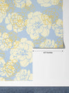Flowers, Light Blue Wallpaper, Seamless Pattern Mural, Oversized Custom Size Wall Art, Non - Woven, Non - Adhesive, Modern Wall Paper, Removable - Adawall Wallpaper - Registered Trade Accounts Only, Wallpaper Wholesale Account - W77894 - Adawall Wholesale - Wallpaper Wholesaler