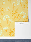 Flowers, Summer Yellow Wallpaper, Seamless Pattern Mural, Oversized Custom Size Wall Art, Non - Woven, Non - Adhesive, Modern Wall Paper, Removable - Adawall Wallpaper - Registered Trade Accounts Only, Wallpaper Wholesale Account - W77893 - Adawall Wholesale - Wallpaper Wholesaler