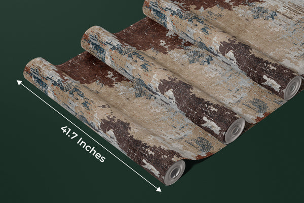 Abstract Vintage Wallpaper, Retro Texture Mural, Oversized Custom Size Wall Art, Non-Woven, Non-Adhesive, Modern Wall Paper, Removable