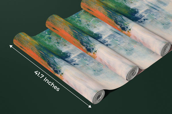 Colorful Texture Wallpaper, Acrylic Mural, Oversized Custom Size Wall Art, Non-Woven, Non-Adhesive, Modern Wall Paper, Removable